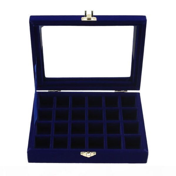 velvet jewelry box 20x15 x 4.5cm jewelry tray holder storage organizer 2018 new arrival 24 grids ring ear studs jewelry box, Black
velvet jewelry box 20x15 x 4.5cm jewelry tray holder storage organizer 2018 new arrival 24 grids ring ear studs jewelry box, Black