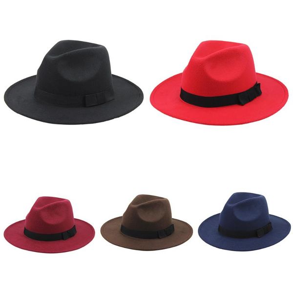 klv black red wool felt wide brim hats for women elegant classic royal vintage hat sombrero caps with belt fall, Blue;gray
klv black red wool felt wide brim hats for women elegant classic royal vintage hat sombrero caps with belt fall, Blue;gray