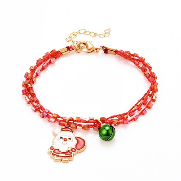2020 christmas theme christmas bell santa claus shape shape bracelet super trendy alloy handmade rope jewelry gift, Golden;silver
2020 christmas theme christmas bell santa claus shape shape bracelet super trendy alloy handmade rope jewelry gift, Golden;silver