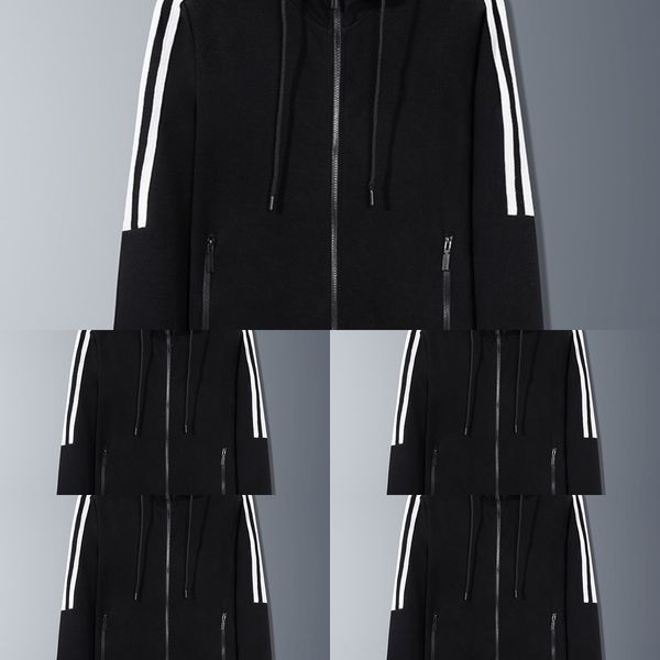 2020 autumn and winter new men's hooded loose breathable striped zipper sweater sweater zipper sweatersweater mhkqi, Black
2020 autumn and winter new men's hooded loose breathable striped zipper sweater sweater zipper sweatersweater mhkqi, Black