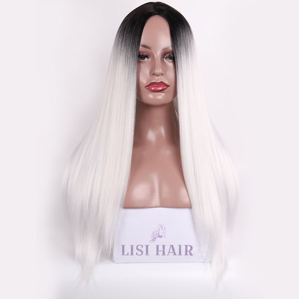 synthetic wigs lisi hair 26inch long straight wig for woman black ombre white high temperature fiber pink blonde cosplay
synthetic wigs lisi hair 26inch long straight wig for woman black ombre white high temperature fiber pink blonde cosplay