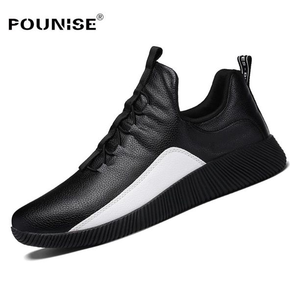 pu leather man casual shoes 2020 fashion sneakers lace up men vulcanize shoes walking flats men black designer sneakers
pu leather man casual shoes 2020 fashion sneakers lace up men vulcanize shoes walking flats men black designer sneakers