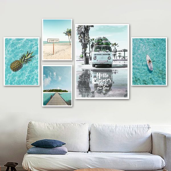 beach surf sea car coconut tree landscape nordic posters and prints wall art canvas painting wall pictures for living room decor
beach surf sea car coconut tree landscape nordic posters and prints wall art canvas painting wall pictures for living room decor