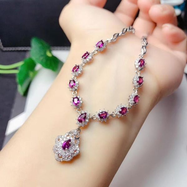 chains colife jewelry elegant gemstone necklace for wedding 100% natural garnet 925 silver
chains colife jewelry elegant gemstone necklace for wedding 100% natural garnet 925 silver