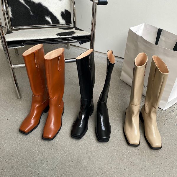 boots monmoira thick heel long riding women vintage square toe knee brand design shoes slip on ladies, Black
boots monmoira thick heel long riding women vintage square toe knee brand design shoes slip on ladies, Black