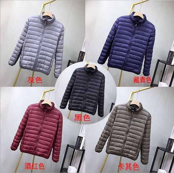 new mens casual lightweight down jacket hooded down jacket free, Black 
new mens casual lightweight down jacket hooded down jacket free, Black