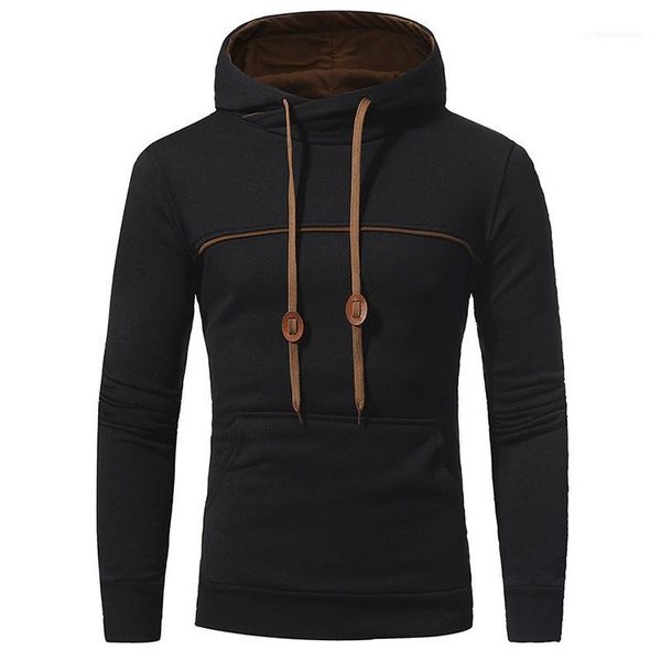 border color big pockets pullover mens hoodies casual males clothing solid color mens designer hoodies fashion, Black
border color big pockets pullover mens hoodies casual males clothing solid color mens designer hoodies fashion, Black