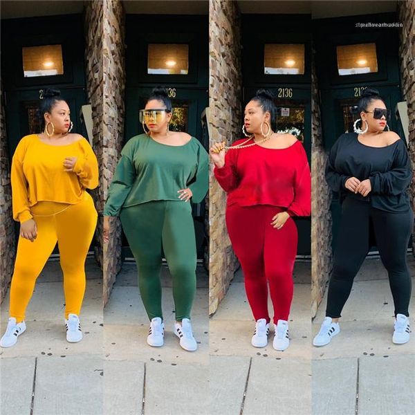 tracksuit long sleeve crew neck casual trousers famale plus size clothes women solid color, Gray
tracksuit long sleeve crew neck casual trousers famale plus size clothes women solid color, Gray