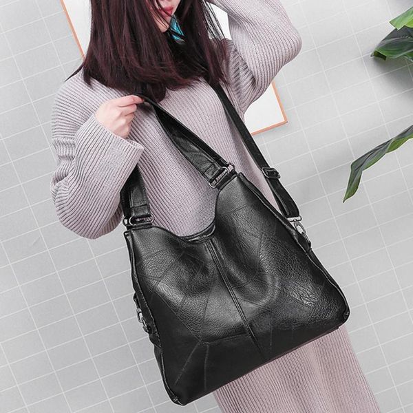 new fashion shoulder bag solid color pu leather handbags classic delicate texture women large capacity totes travel shopping
new fashion shoulder bag solid color pu leather handbags classic delicate texture women large capacity totes travel shopping