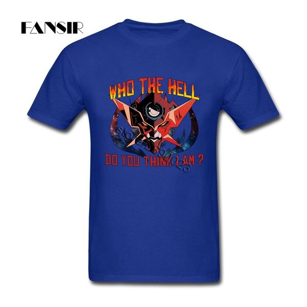 funny tee shirt men's gurren lagann who the hell do you think i am men t shirts short sleeve o neck summer tees
funny tee shirt men's gurren lagann who the hell do you think i am men t shirts short sleeve o neck summer tees