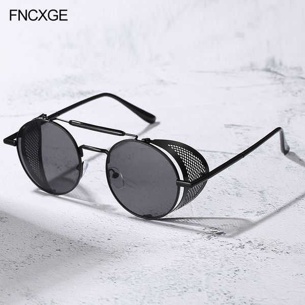 2020 steampunk sunglasses men women round sun glasses retro vintage designer punk glasses shades uv protection, White;black
2020 steampunk sunglasses men women round sun glasses retro vintage designer punk glasses shades uv protection, White;black