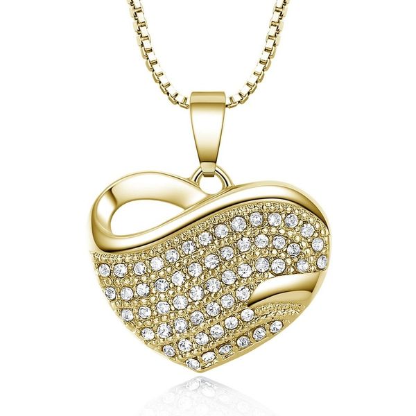 1 piece gold color hollow necklace fashion ladies creative zircon heart pendant necklace jewelry ladies gift jewelry, Silver
1 piece gold color hollow necklace fashion ladies creative zircon heart pendant necklace jewelry ladies gift jewelry, Silver