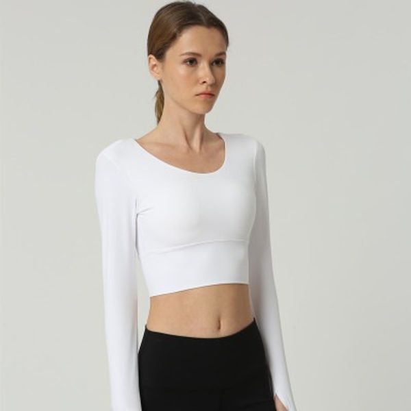 septhydrogen brand designer fashion women back straps gym yoga crop yoga shirts long sleeve training fitness running sport t-shirts, Gray
septhydrogen brand designer fashion women back straps gym yoga crop yoga shirts long sleeve training fitness running sport t-shirts, Gray