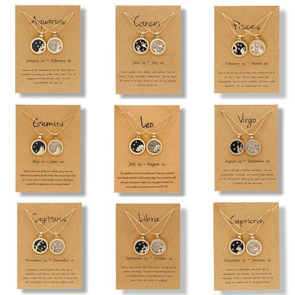pendant necklaces female 12 horoscope gold color round necklace women elegant zodiac sign charm constellation jewelry dropship, Silver
pendant necklaces female 12 horoscope gold color round necklace women elegant zodiac sign charm constellation jewelry dropship, Silver