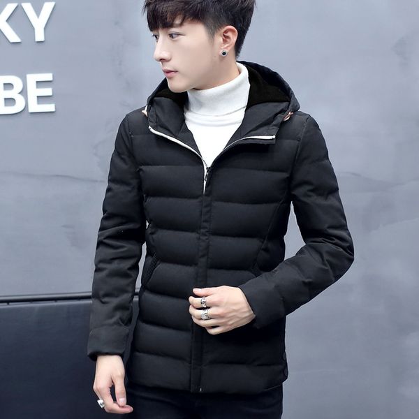 men's down & parkas cotton-padded clothes mens style winter casual jacket teenager korean-style slim fit thick, Black
men's down & parkas cotton-padded clothes mens style winter casual jacket teenager korean-style slim fit thick, Black