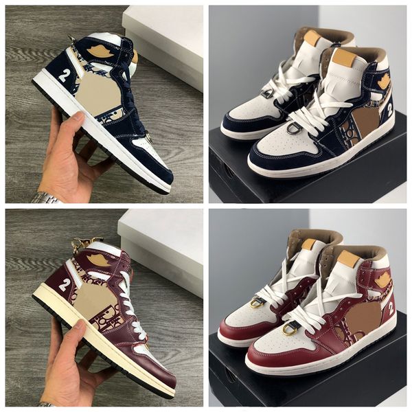 new red wine navy blue 1 high basketball shoes designer dunk sb low running shoes mens trainers women sports sneakers size 36-46, White;red
new red wine navy blue 1 high basketball shoes designer dunk sb low running shoes mens trainers women sports sneakers size 36-46, White;red