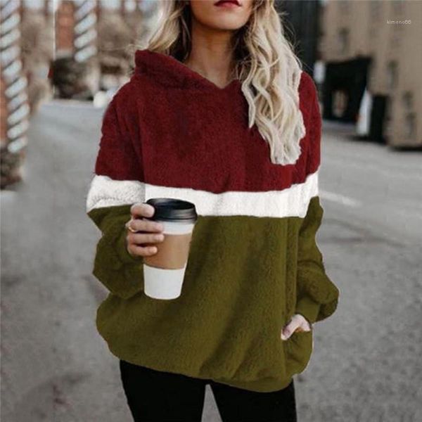 casual hoodies loose contrast womens plush clothing fashion warm autumn winter ladies womens designers panelled, Black
casual hoodies loose contrast womens plush clothing fashion warm autumn winter ladies womens designers panelled, Black