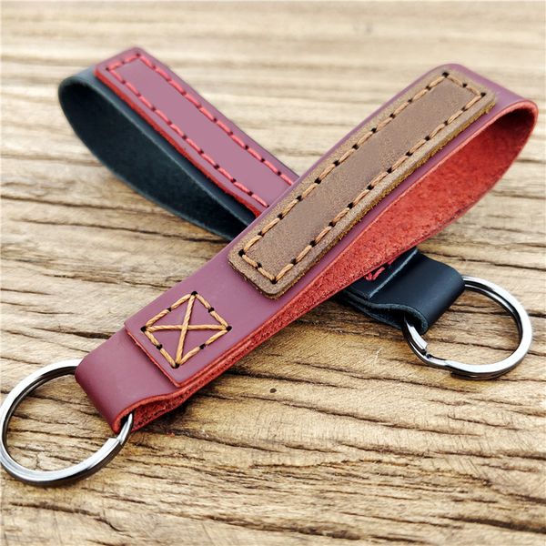 fashion trend genuine leather keychain creative couple schoolbag key pendant real car keychain classic accessories gift, Silver
fashion trend genuine leather keychain creative couple schoolbag key pendant real car keychain classic accessories gift, Silver