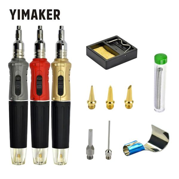yimaker 10 in 1 butane gas soldering cordless welding torch kit tool kit portable pen-shaped gas soldering iron tool set
yimaker 10 in 1 butane gas soldering cordless welding torch kit tool kit portable pen-shaped gas soldering iron tool set