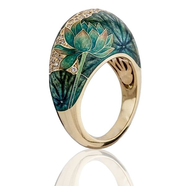 wedding rings fashion lotus leaves flower opal enamel engagement ring white crystal hand painted statement for women boho jewelry gifts, Slivery;golden
wedding rings fashion lotus leaves flower opal enamel engagement ring white crystal hand painted statement for women boho jewelry gifts, Slivery;golden