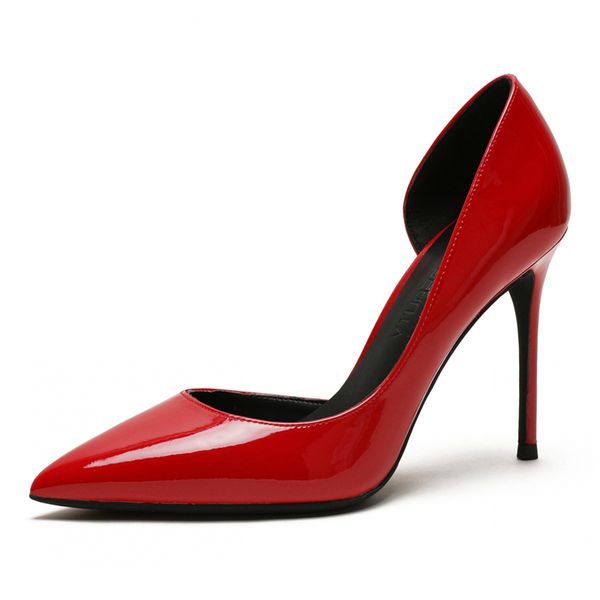dress shoes 10cm super high heels women pumps sliver white thin two piece pointed toe fashion ladies n0048, Black
dress shoes 10cm super high heels women pumps sliver white thin two piece pointed toe fashion ladies n0048, Black