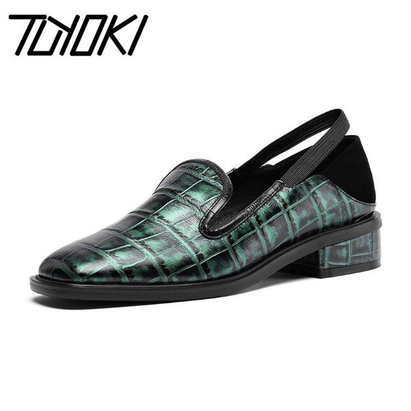 tuyoki women pumps genuine leather square toe slip on chunky heel office shoes woman spring soft brand female pumps size 34-39, Black
tuyoki women pumps genuine leather square toe slip on chunky heel office shoes woman spring soft brand female pumps size 34-39, Black