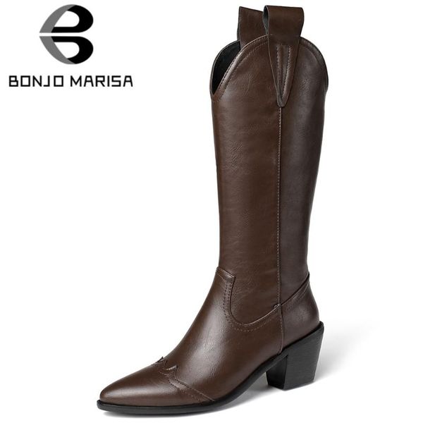 bonjomarisa classic ladies dress pointed toe mid-calf boots pointed toe western boots women high square heels shoes woman, Black
bonjomarisa classic ladies dress pointed toe mid-calf boots pointed toe western boots women high square heels shoes woman, Black