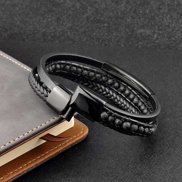 mingao popular punk titanium men's custom name bracelet stainless steel braided multilayer beaded bracelet with magnetic clasp, Golden;silver
mingao popular punk titanium men's custom name bracelet stainless steel braided multilayer beaded bracelet with magnetic clasp, Golden;silver