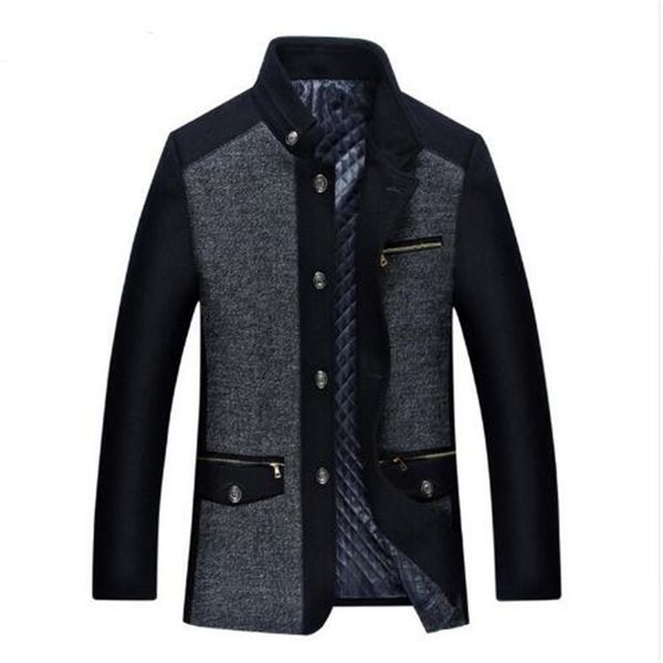 men's wool & blends winter jacket 2021 fashion male personality mens men plus cashmere coat, Black
men's wool & blends winter jacket 2021 fashion male personality mens men plus cashmere coat, Black