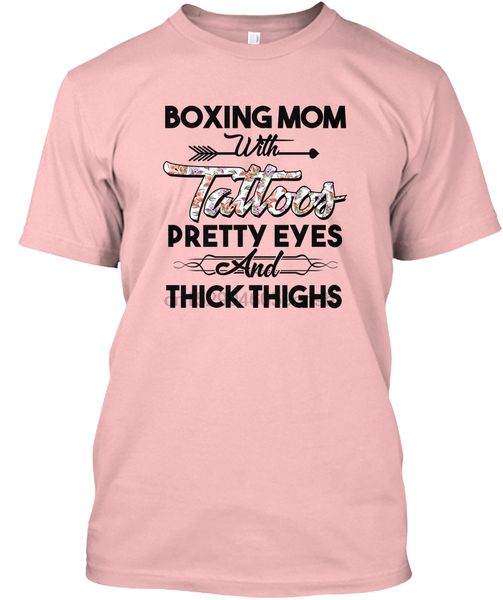 men t shirt boxing mom with tattoos pretty eyes women tshirt