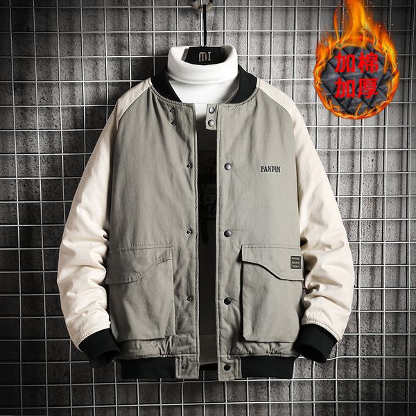 septhydrogen autumn &winter new men casual warm jacket coat men's washed pure cotton clothing bomber jackets male patchwork streetwear, Black;brown
septhydrogen autumn &winter new men casual warm jacket coat men's washed pure cotton clothing bomber jackets male patchwork streetwear, Black;brown