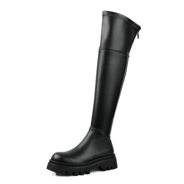 fashion quality high winter boots 2020 autumn platform shallow med heels wedding office lady shoes woman, Black
fashion quality high winter boots 2020 autumn platform shallow med heels wedding office lady shoes woman, Black