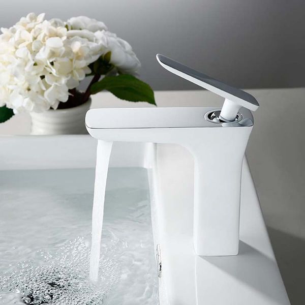 bathroom sink faucets white+chrome/mablack/chrome brass basin faucet deck mounted single handle cold water mixer tapware
bathroom sink faucets white+chrome/mablack/chrome brass basin faucet deck mounted single handle cold water mixer tapware