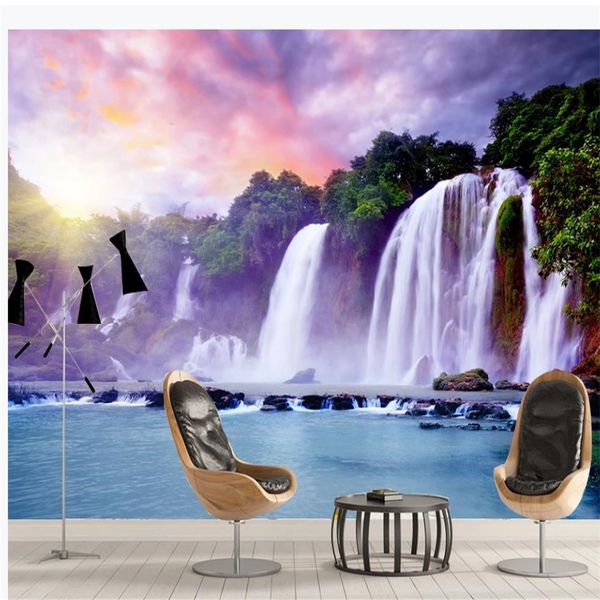 3d landscape wallpaper Modern minimalist waterfall landscape scenery WALLPAPERS colorful auspicious clouds TV background wall
3d landscape wallpaper Modern minimalist waterfall landscape scenery WALLPAPERS colorful auspicious clouds TV background wall
