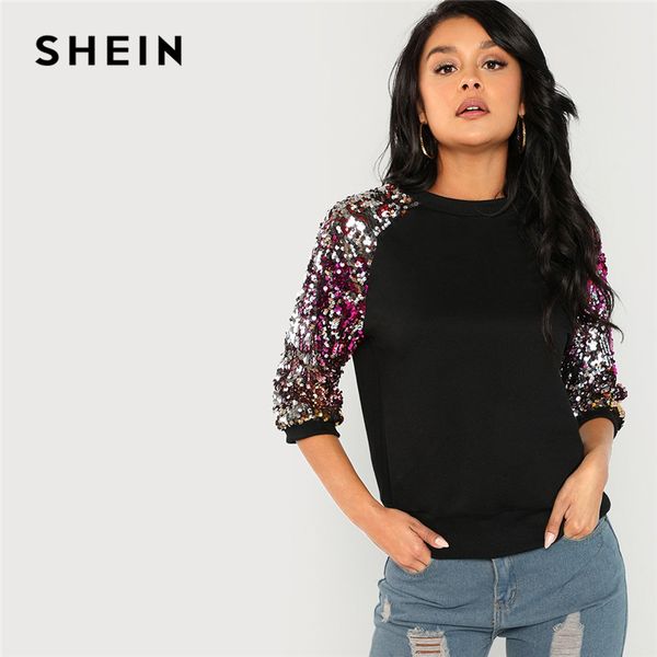 shein black highstreet sequin colorblock 3/4 length raglan sleeve streetwear sweatshirt autumn casual women sweatshirts
shein black highstreet sequin colorblock 3/4 length raglan sleeve streetwear sweatshirt autumn casual women sweatshirts