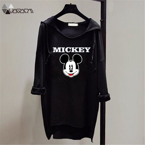 women summer autumn hooded long sleeve cartoon casual loose hoodies sweatshirt plus size clothes, Black 
women summer autumn hooded long sleeve cartoon casual loose hoodies sweatshirt plus size clothes, Black