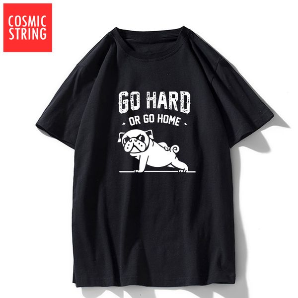 cosmic string summer loose 100% cotton go home or go hard pug print men t shirt casual cool men tshirt male o-neck t-shirt tees
cosmic string summer loose 100% cotton go home or go hard pug print men t shirt casual cool men tshirt male o-neck t-shirt tees