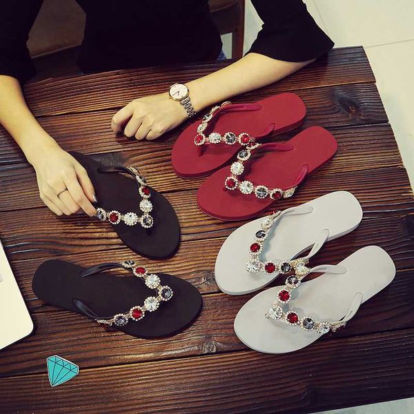 womens flip flops diamond flats slippers beach shoes crystal outdoor platform sandals ladies casual fashion shoes high quality, Black
womens flip flops diamond flats slippers beach shoes crystal outdoor platform sandals ladies casual fashion shoes high quality, Black