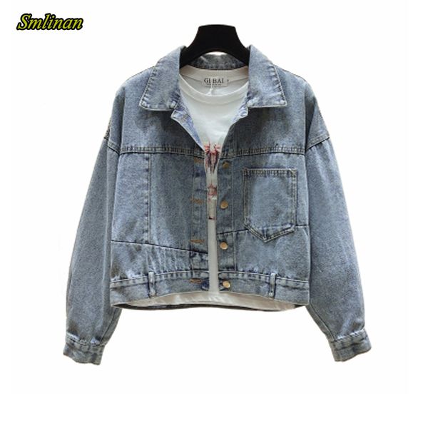 smlinan 2020 denim basic jacket women spring autmn casual vintage loose bomber jacket womens single breasted streetwear coat, Black;brown
smlinan 2020 denim basic jacket women spring autmn casual vintage loose bomber jacket womens single breasted streetwear coat, Black;brown