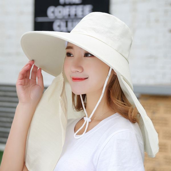 summer sun visor hat with big heads wide brim beach hat omnibearing uv female caps face neck protection sun hats for women, Blue;gray
summer sun visor hat with big heads wide brim beach hat omnibearing uv female caps face neck protection sun hats for women, Blue;gray