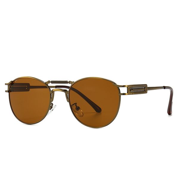 new design fashion steampunk sunglasses men women vintage gradient metal spring frame sun glasses for female uv400, White;black
new design fashion steampunk sunglasses men women vintage gradient metal spring frame sun glasses for female uv400, White;black