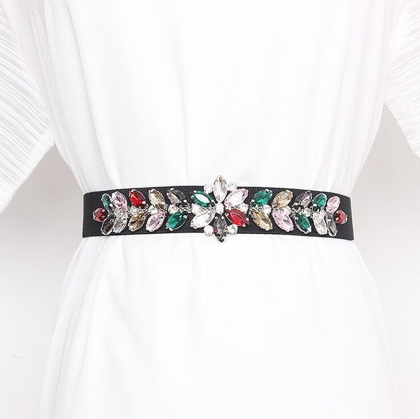 women's runway fashion rhinestone beaded elastic cummerbunds female dress corsets waistband belts decoration wide belt r2987, Black;brown
women's runway fashion rhinestone beaded elastic cummerbunds female dress corsets waistband belts decoration wide belt r2987, Black;brown