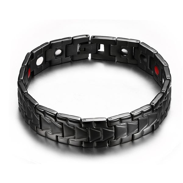 healthy magnetic bracelet power therapy germanium bracelets bangles for emf protection-men women health care charm jewelry, Black 
healthy magnetic bracelet power therapy germanium bracelets bangles for emf protection-men women health care charm jewelry, Black