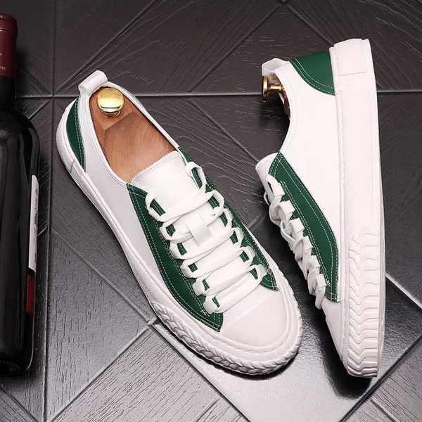 autumn white men sneakers leather flat shoes flat board shoes loafers zapatillas hombre, Black