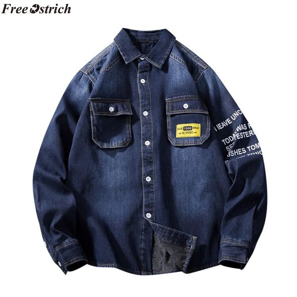 ostrich men jacket 2019 men add wool upset casual winter patchwork long sleeve jean jacket coat,windproof, Black;brown
ostrich men jacket 2019 men add wool upset casual winter patchwork long sleeve jean jacket coat,windproof, Black;brown