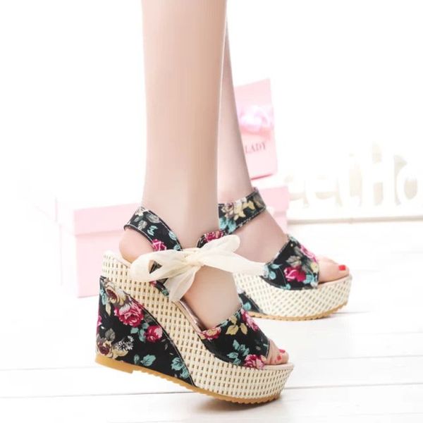2020 summer high heeled women's sandals waterproof platform thick bottom heel fashion fish mouth sandals wedges sandal, Black
2020 summer high heeled women's sandals waterproof platform thick bottom heel fashion fish mouth sandals wedges sandal, Black