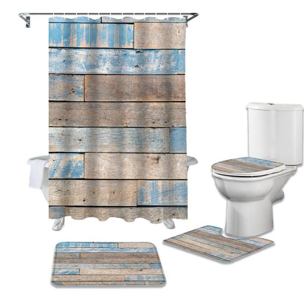 shower curtains blue vintage wood grain antique rustic curtain sets non-slip rugs toilet lid cover and bath mat bathroom set
shower curtains blue vintage wood grain antique rustic curtain sets non-slip rugs toilet lid cover and bath mat bathroom set