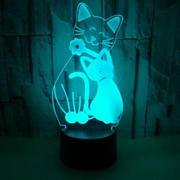 Remote Control Touch Colorful 3D night lights Cute Cat 3D Lamp Acrylic 3D Vision LED Small table Lamp christmas Gift
Remote Control Touch Colorful 3D night lights Cute Cat 3D Lamp Acrylic 3D Vision LED Small table Lamp christmas Gift