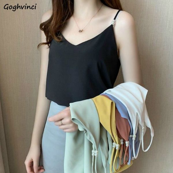 camis women loose bottom sleeveless solid beading backless tank- female all-match korean multi-color simple trendy chic, White 
camis women loose bottom sleeveless solid beading backless tank- female all-match korean multi-color simple trendy chic, White