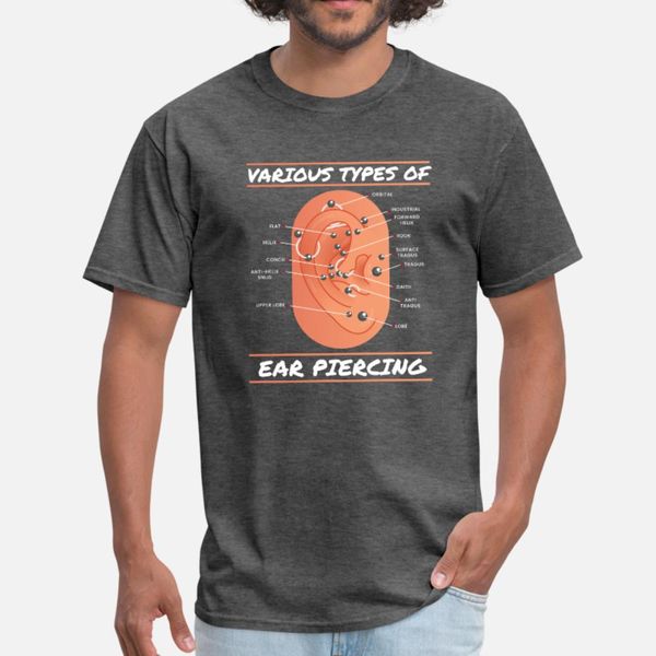 various types of ear piercing earring t shirt men create 100% cotton o-neck basic solid famous funny spring leisure shirt
various types of ear piercing earring t shirt men create 100% cotton o-neck basic solid famous funny spring leisure shirt